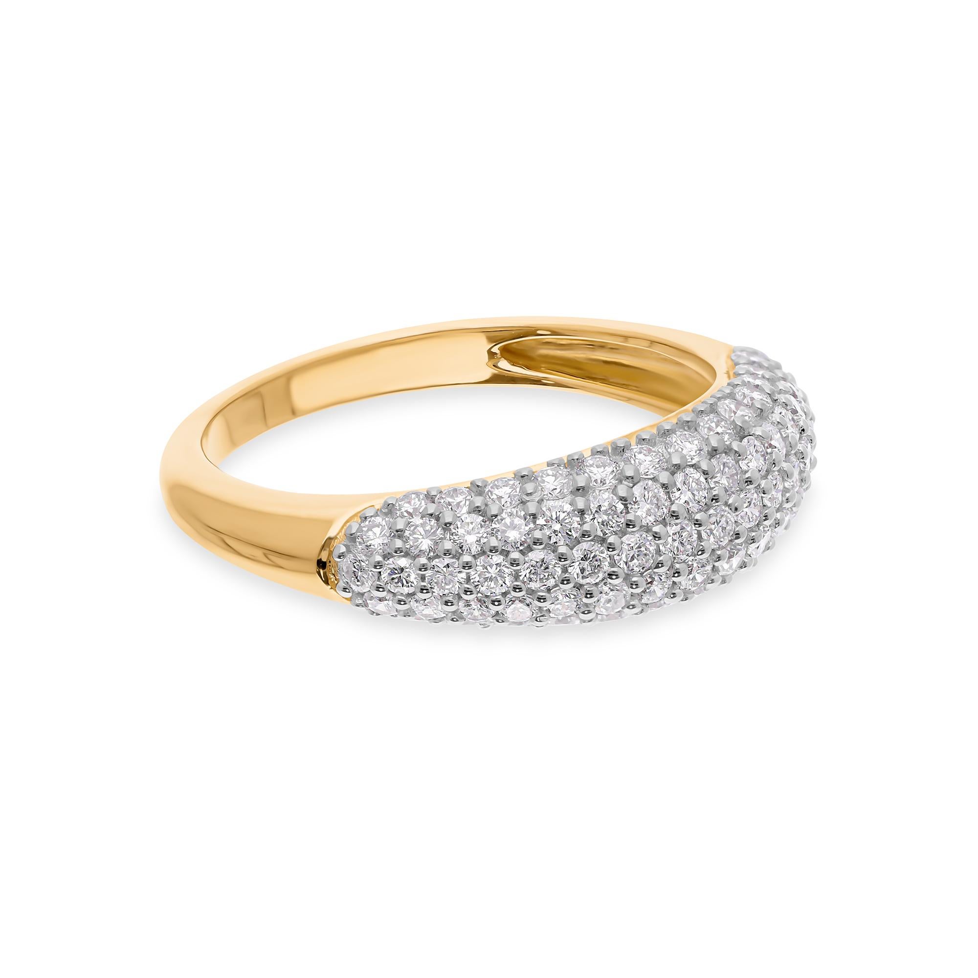 Cast from 18-karat gold, these exquisite ring is handset with 0.76 carats of sparkling diamonds.

FOLLOW SPECTRUM JEWELS storefront to view the latest collection & exclusive pieces. Spectrum Jewels is proudly rated as a Top Seller on 1stdibs with 5