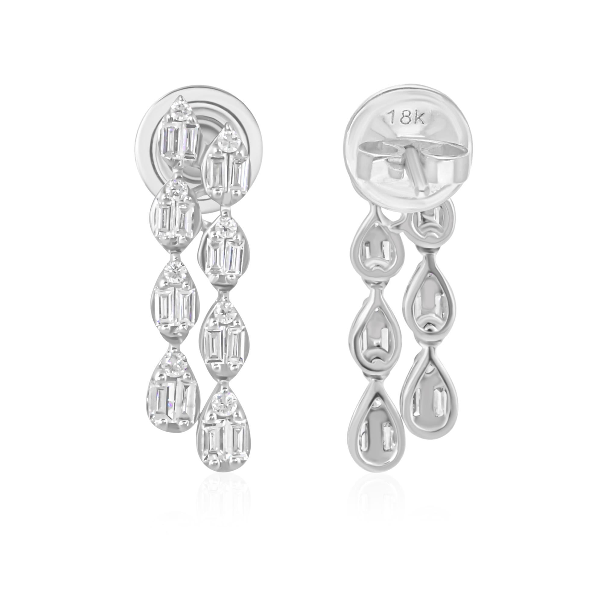 Cast from 18-karat gold, these exquisite earrings are handset with 0.77 carats of sparkling diamonds.

FOLLOW SPECTRUM JEWELS storefront to view the latest collection & exclusive pieces. Spectrum Jewels is proudly rated as a Top Seller on 1stdibs