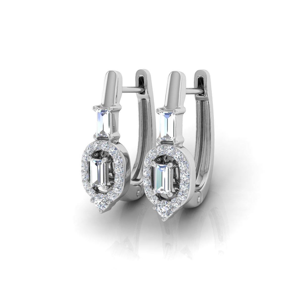 Cast from 18-karat gold, these exquisite earrings are handset with 0.50 carats of sparkling diamonds.

FOLLOW SPECTRUM JEWELS storefront to view the latest collection & exclusive pieces. Spectrum Jewels is proudly rated as a Top Seller on 1stdibs
