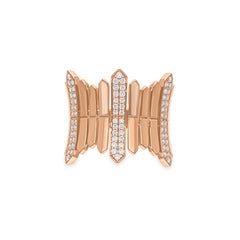 Vero anello di diamanti da 1/2 carato SI/H con taglio a brillante rotondo Gioielli in oro rosa 18 carati