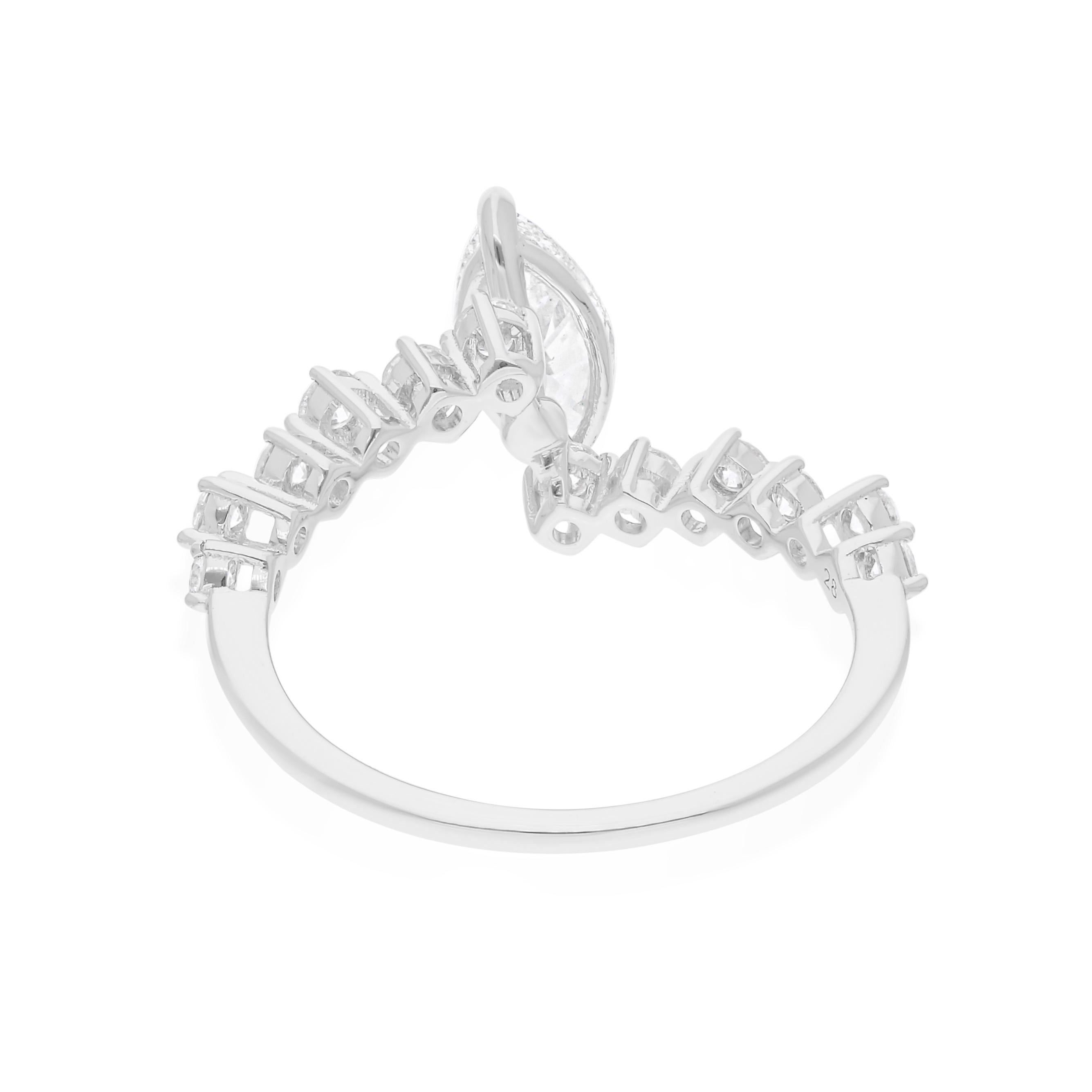 Cast from 18-karat gold, these exquisite ring is handset with 1.02 carats of sparkling diamonds.

FOLLOW SPECTRUM JEWELS storefront to view the latest collection & exclusive pieces. Spectrum Jewels is proudly rated as a Top Seller on 1stdibs with 5