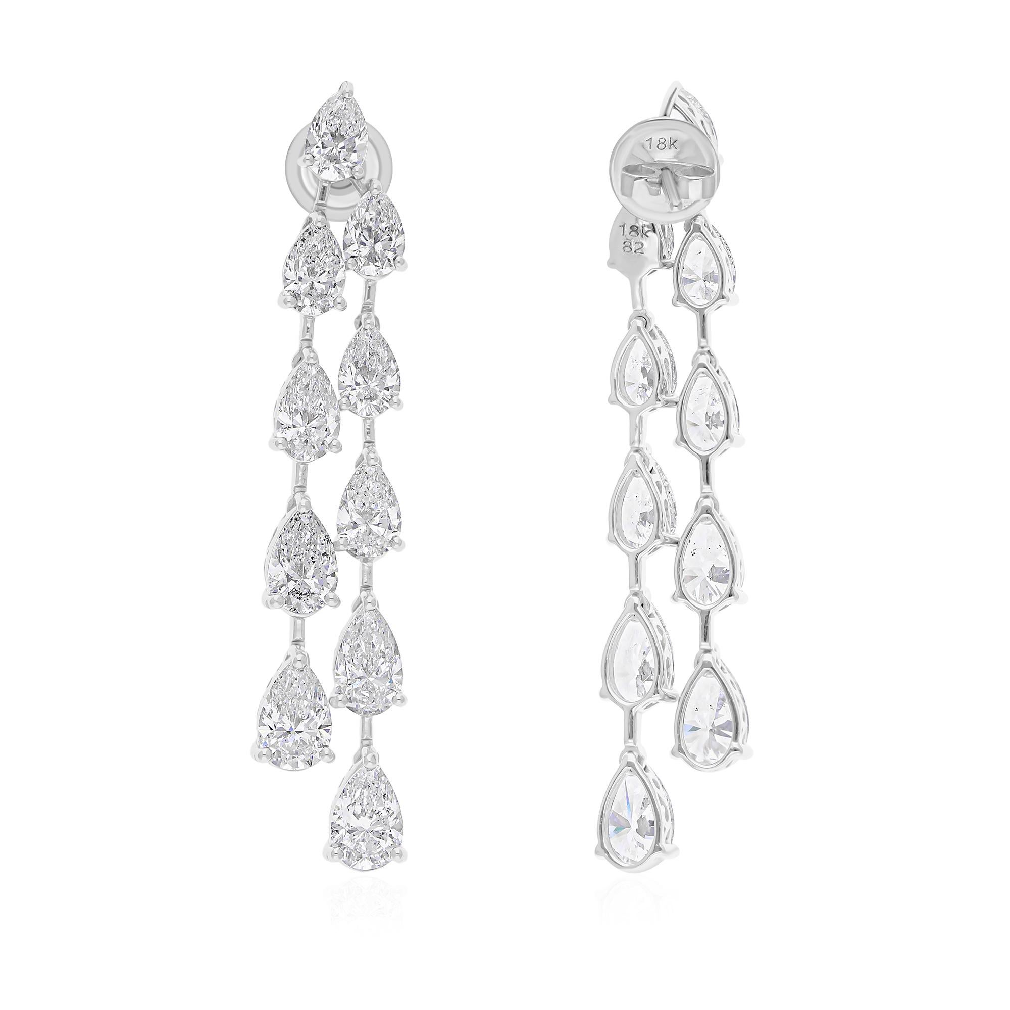 Cast from 18-karat gold, these exquisite earrings are handset with 10.32 carats of sparkling diamonds.

FOLLOW SPECTRUM JEWELS storefront to view the latest collection & exclusive pieces. Spectrum Jewels is proudly rated as a Top Seller on 1stdibs