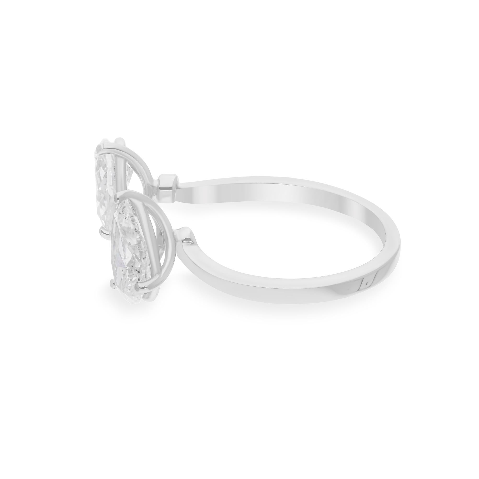 Cast from 18-karat gold, these exquisite ring is handset with 1.73 carats of sparkling diamonds.

The ring is a size 7 US and may be resized to larger or smaller upon request. FOLLOW SPECTRUM JEWELS storefront to view the latest collection &