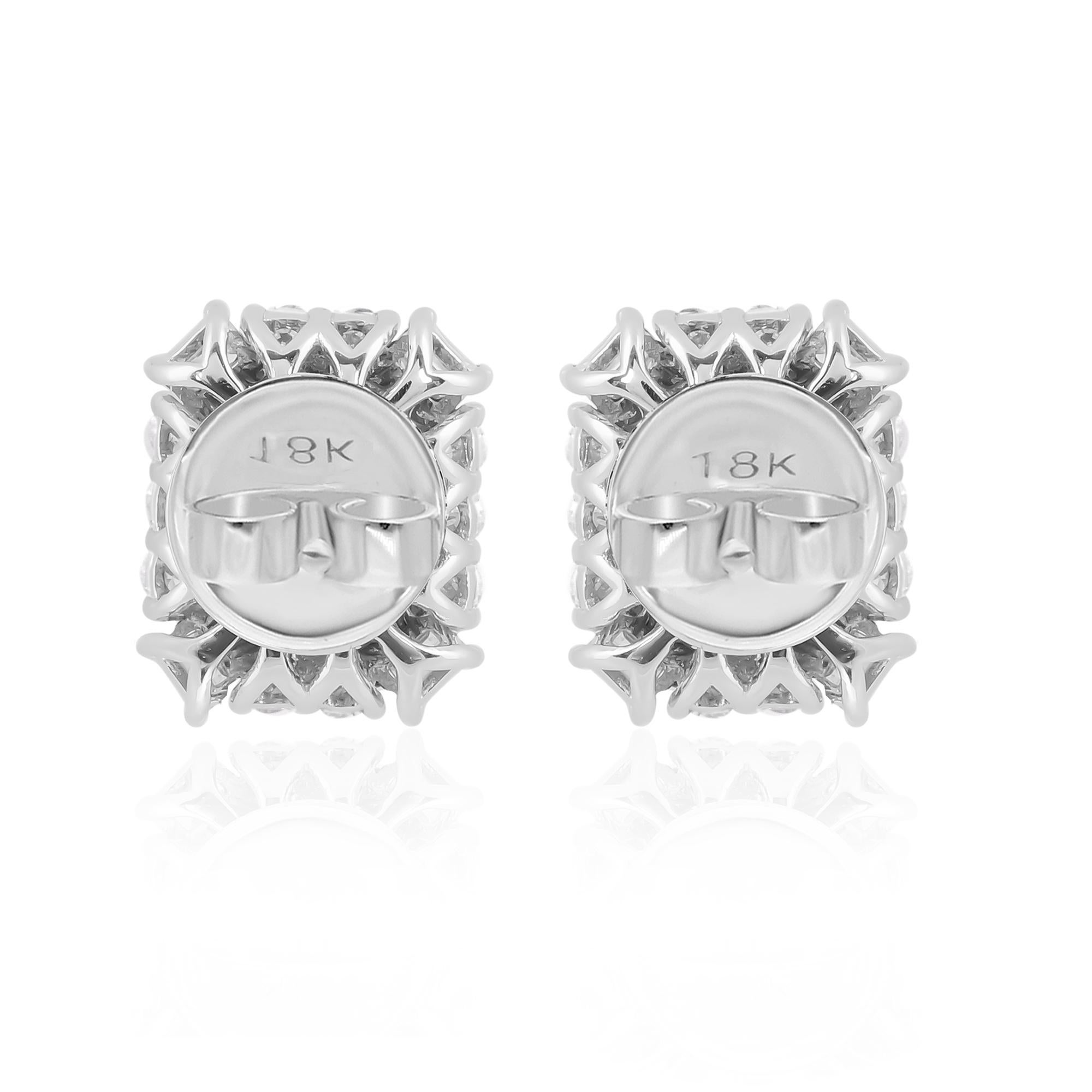 Real 1.81 Carat Zambian Emerald Earrings 0.60 Carat Diamond 18 Karat White Gold im Zustand „Neu“ im Angebot in Diera, Dubai