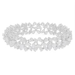 Real 18,81 Karat SI/H Marquise Birnen-Diamant-Armband 14 Karat Weißgold Schmuck