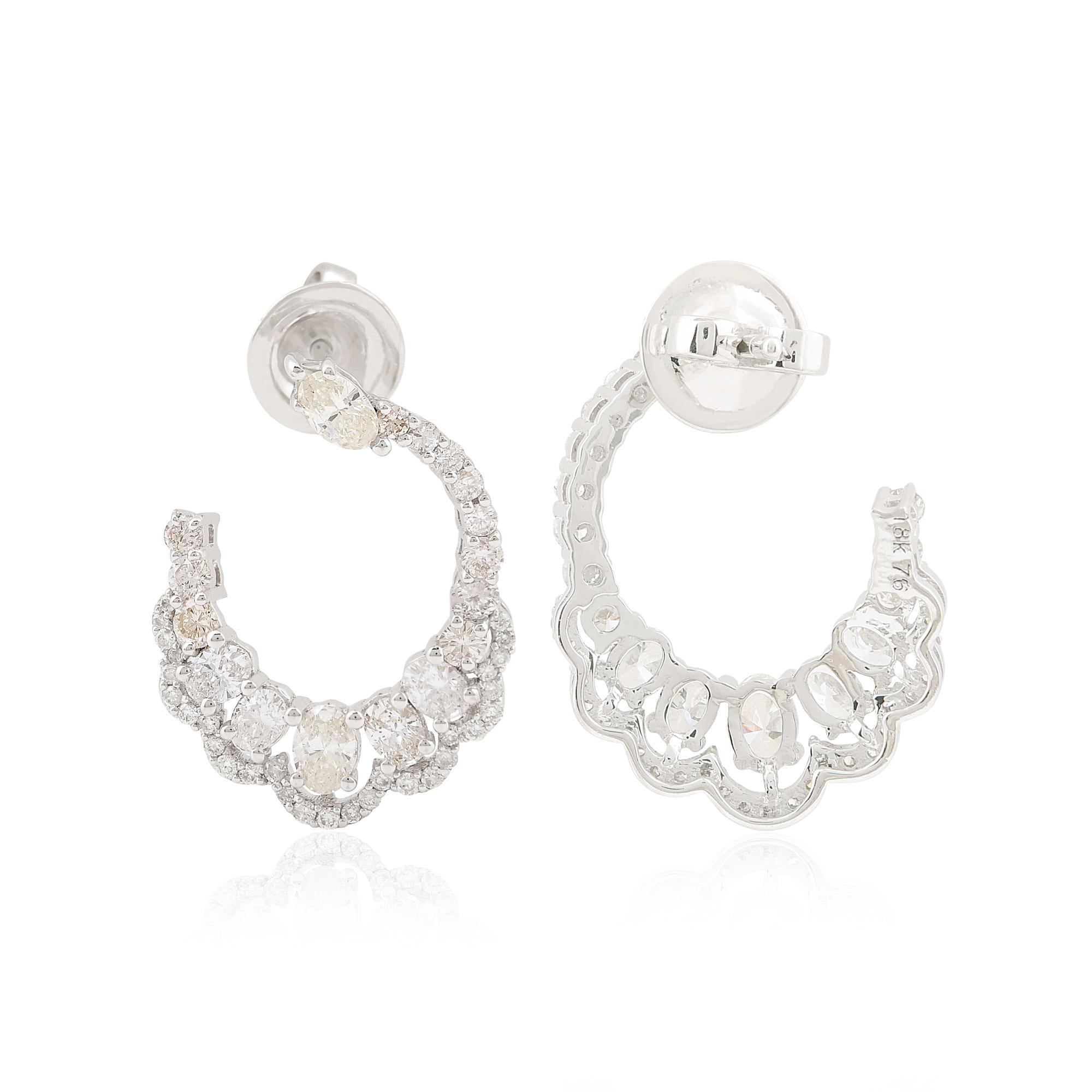 Artikel-Code:- SEE-11914A
Bruttogewicht :- 4.18 gm
14k Massiv Weißgold Gewicht :- 3,79 gm
Natürlicher Diamant Gewicht :- 1.96 Karat  ( DURCHSCHNITTLICHE DIAMANT-REINHEIT SI1-SI2 & FARBE H-I )
Ohrringe Größe :- ca. 20x14 mm.

✦
