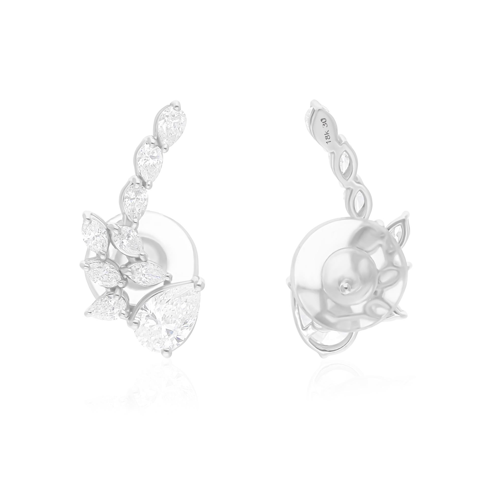 Cast from 18-karat gold, these exquisite earrings are handset with 2.04 carats of sparkling diamonds.

FOLLOW SPECTRUM JEWELS storefront to view the latest collection & exclusive pieces. Spectrum Jewels is proudly rated as a Top Seller on 1stdibs