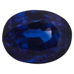 Zaffiro blu naturale di Ceylon da 2,07 ct, non trattato termicamente, forma ovale, Sri Lanka