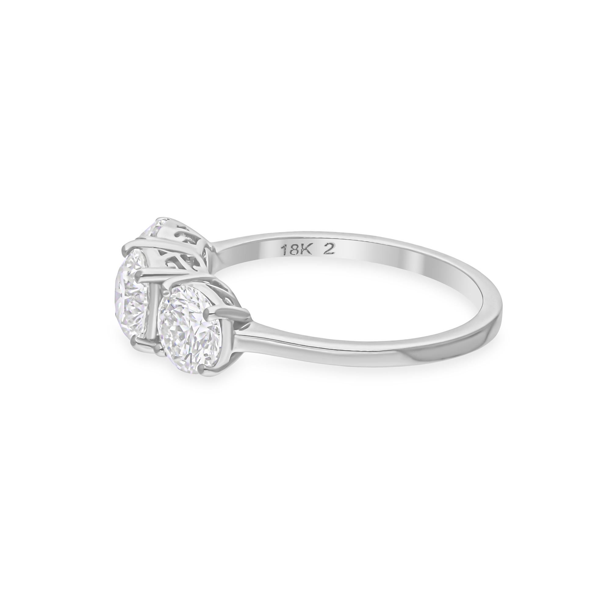 Cast from 14-karat gold, these exquisite ring is handset with 2.09 carats of sparkling diamonds.

The ring is a size 7 and may be resized to larger or smaller upon request. FOLLOW SPECTRUM JEWELS storefront to view the latest collection & exclusive