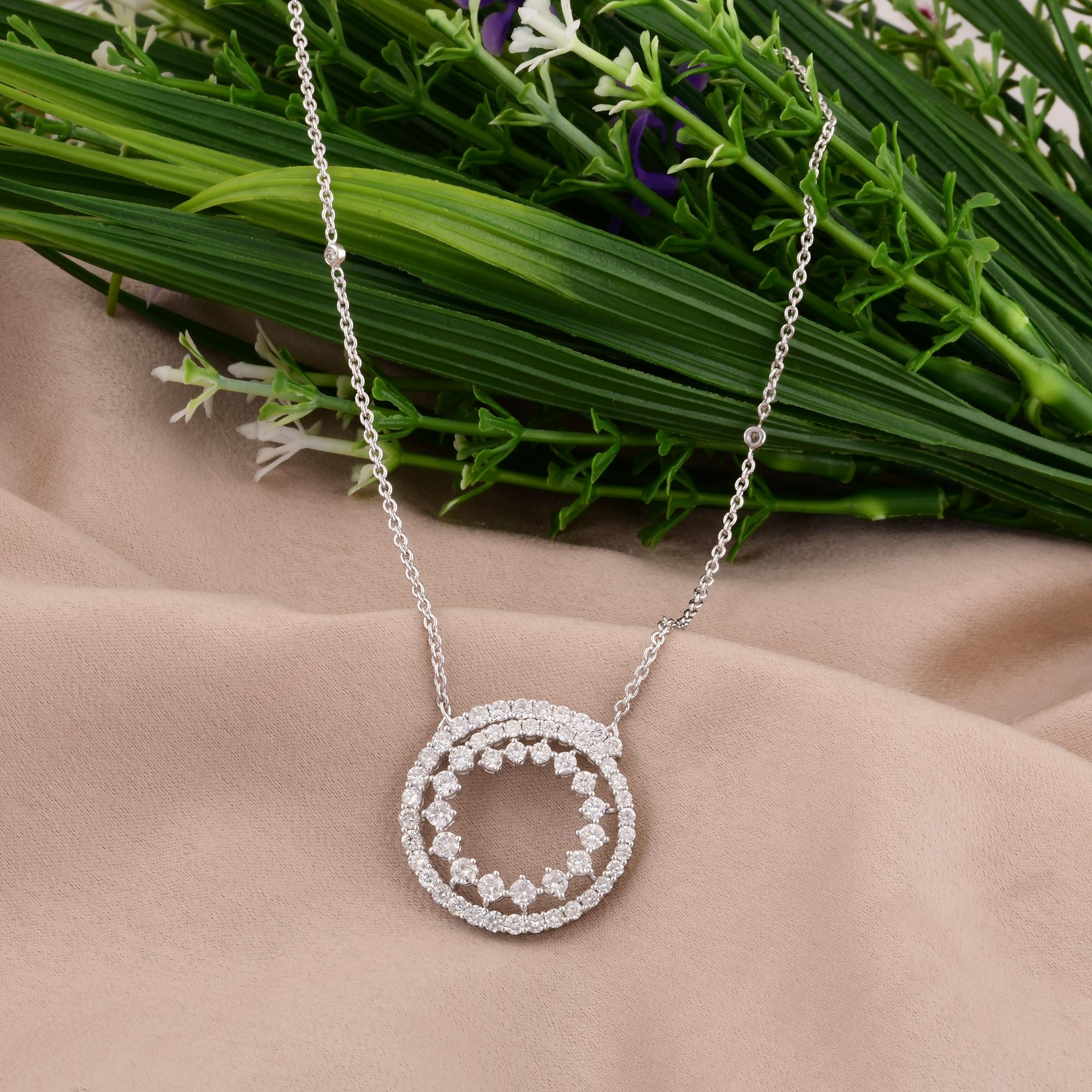 Each facet of this enchanting necklace is designed to evoke sophistication and allure. The 14 Karat White Gold chain delicately enhances the luminosity of the diamond charm, creating a harmonious balance of luxury and refinement. Whether worn alone