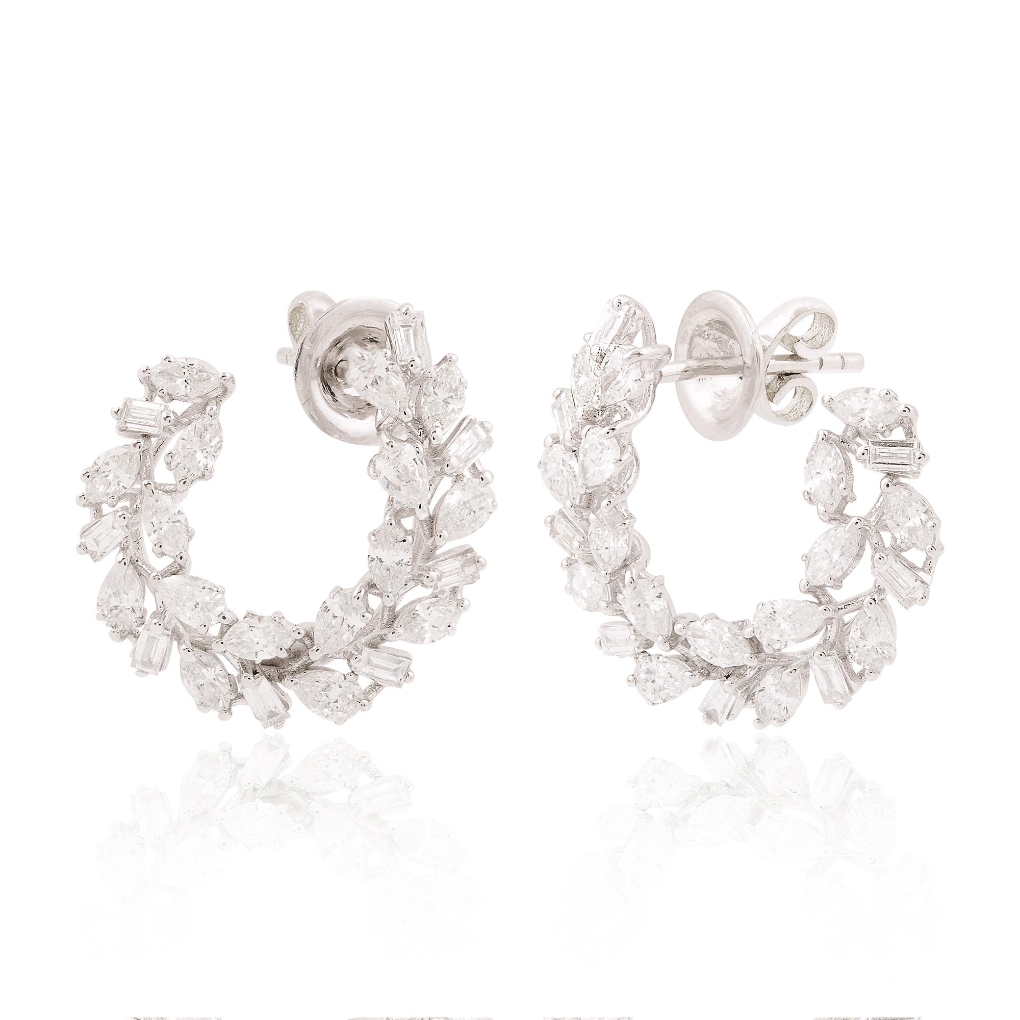 Item Code :- STE-1154
Gross Wt. :- 4.73 gm
10k White Gold Wt. :- 4.23 gm
Diamond Wt. :- 2.50 Ct. ( AVERAGE DIAMOND CLARITY SI1-SI2 & COLOR H-I )
Earrings Size :- 20 mm approx.

✦ Sizing
.....................
We can adjust most items to fit your