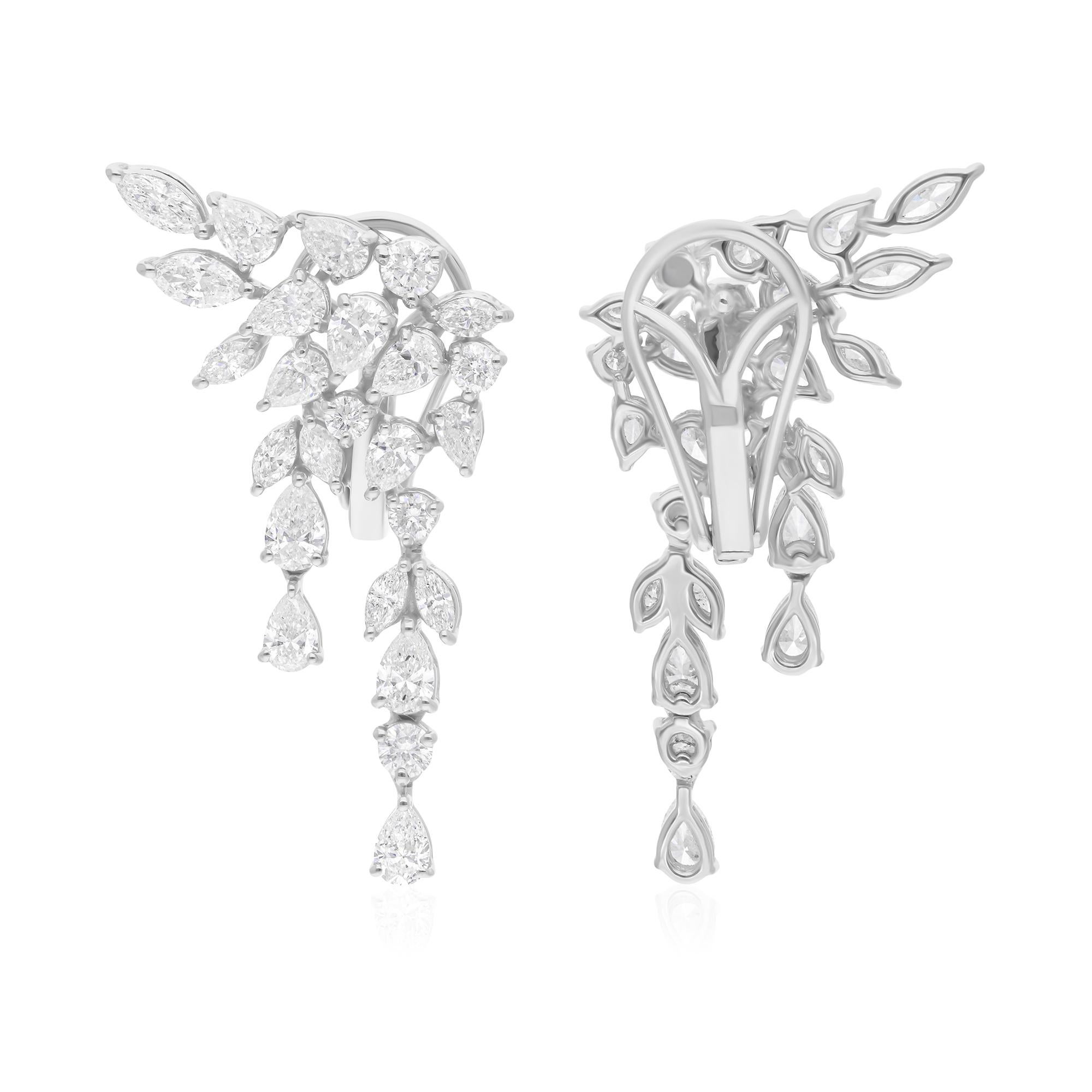 Cast from 18-karat gold, these exquisite earrings are handset with 2.90 carats of sparkling diamonds.

FOLLOW SPECTRUM JEWELS storefront to view the latest collection & exclusive pieces. Spectrum Jewels is proudly rated as a Top Seller on 1stdibs