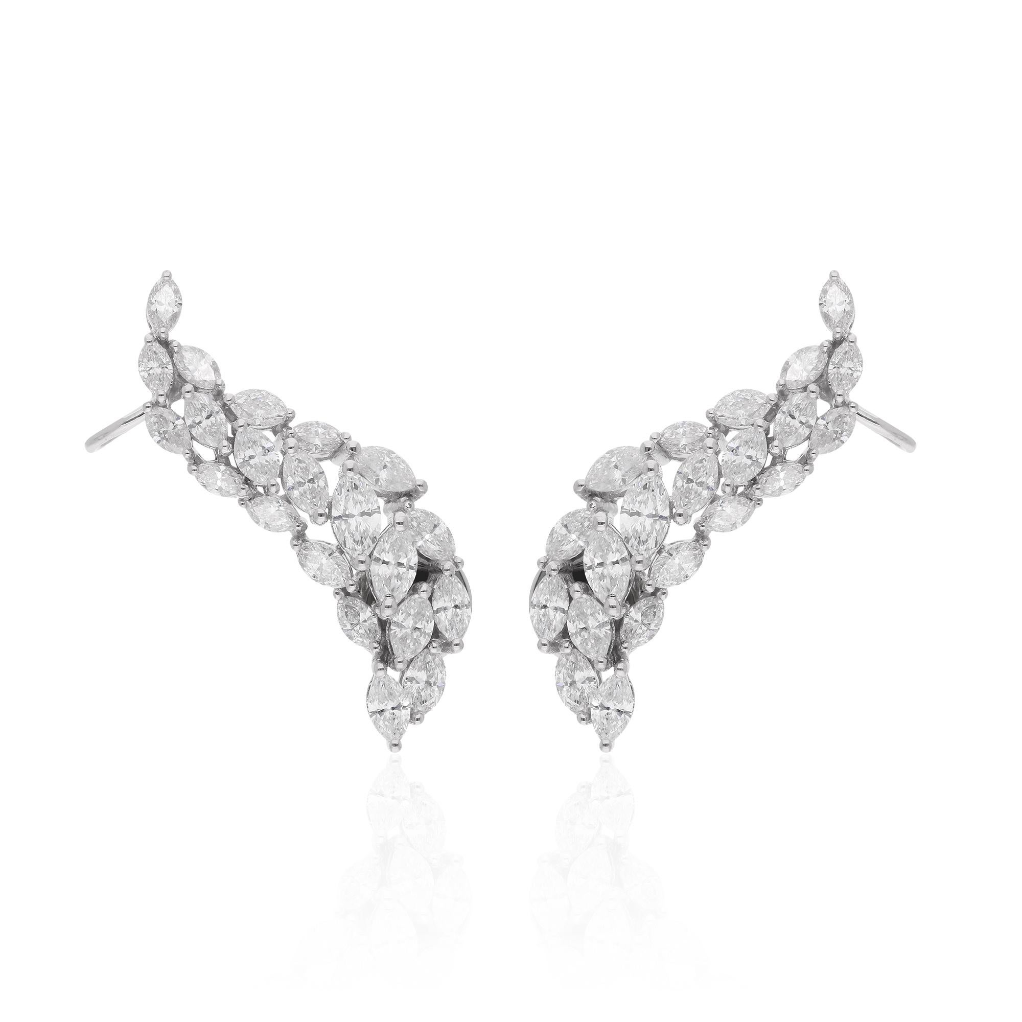 Cast from 10-karat gold, these exquisite earrings are handset with 2.91 carats of sparkling diamonds.

FOLLOW SPECTRUM JEWELS storefront to view the latest collection & exclusive pieces. Spectrum Jewels is proudly rated as a Top Seller on 1stdibs