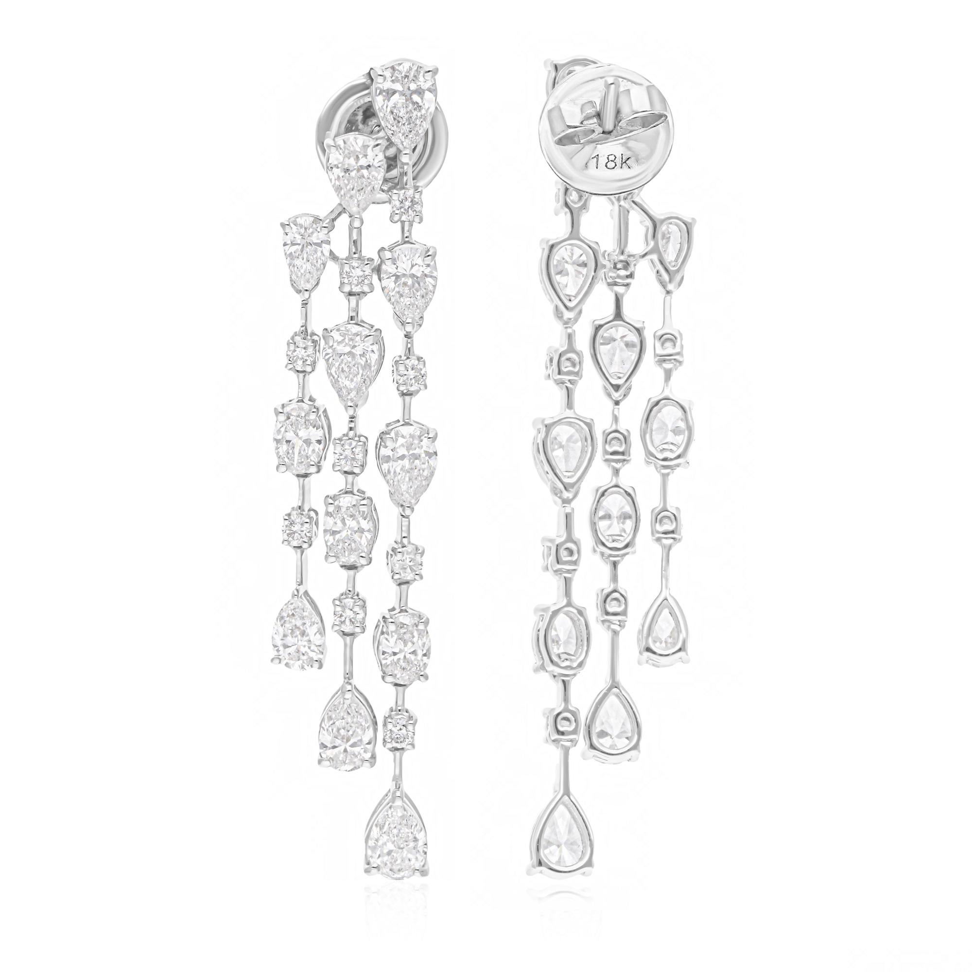 Cast from 14-karat gold, these exquisite earrings are handset with 3.75 carats of sparkling diamonds.

FOLLOW SPECTRUM JEWELS storefront to view the latest collection & exclusive pieces. Spectrum Jewels is proudly rated as a Top Seller on 1stdibs