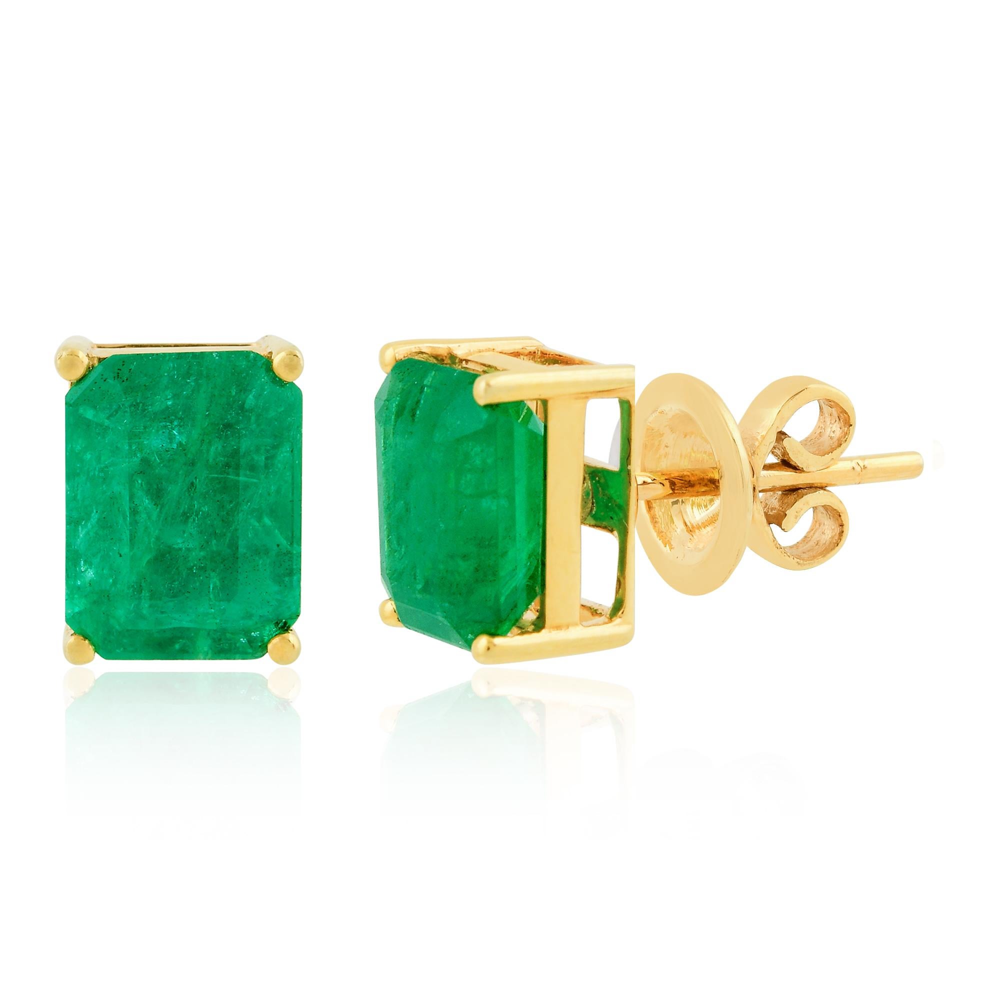 Item Code :- CN-31734
Gross Weight :- 2.58 gm
18k Solid Yellow Gold Weight :- 1.78 gm
Emerald Weight :- 4 Carat
Earrings Size :- 8.26x6.01 mm approx.

✦ Sizing
.....................
We can adjust most items to fit your sizing preferences. Most items