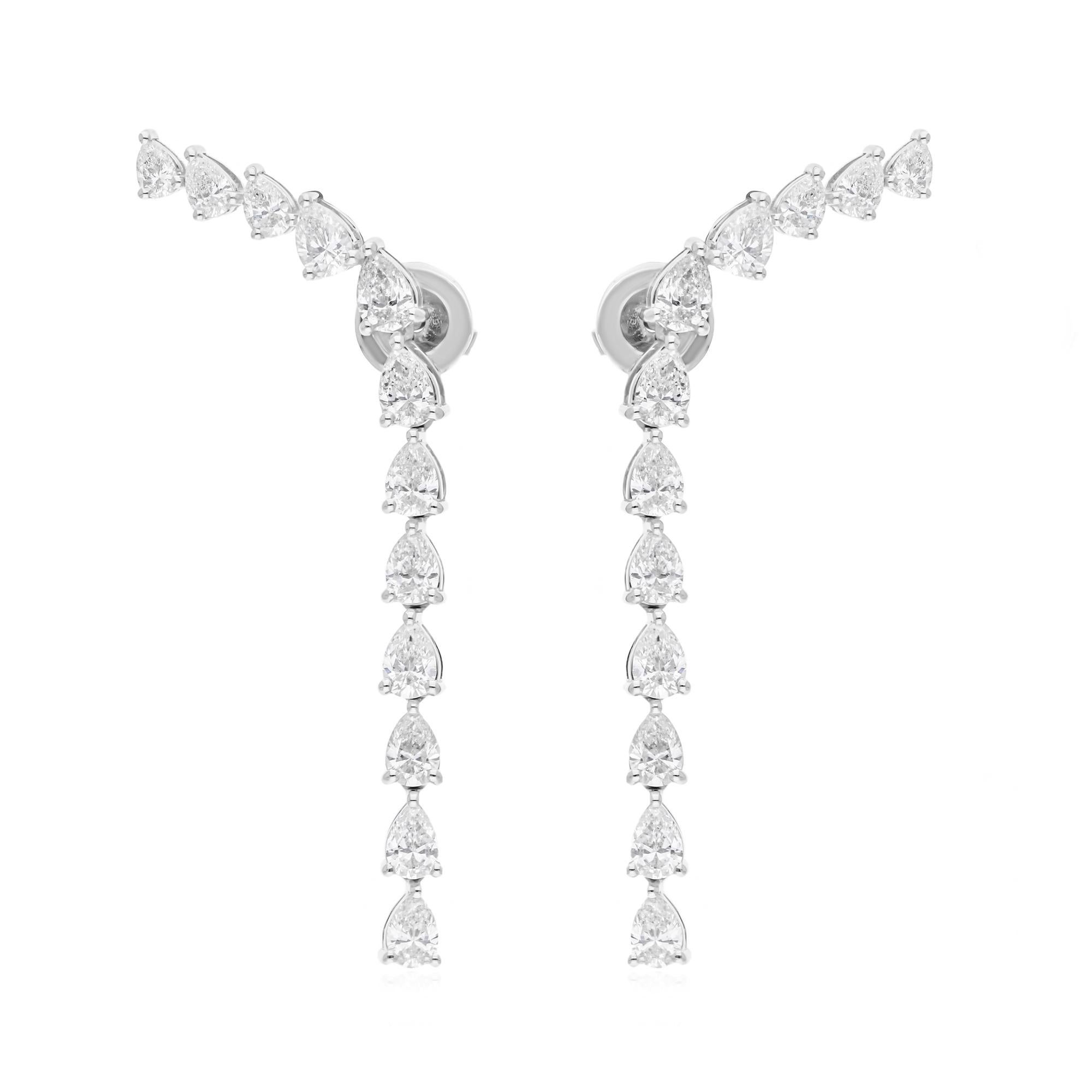 Cast from 14-karat gold, these exquisite earrings are handset with 4.10 carats of sparkling diamonds.

FOLLOW SPECTRUM JEWELS storefront to view the latest collection & exclusive pieces. Spectrum Jewels is proudly rated as a Top Seller on 1stdibs