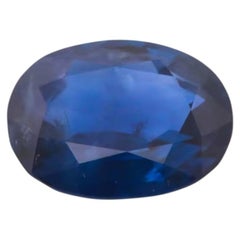 Zaffiro blu naturale di Ceylon da 4.32 ct, non trattato termicamente, forma ovale, Sri Lanka