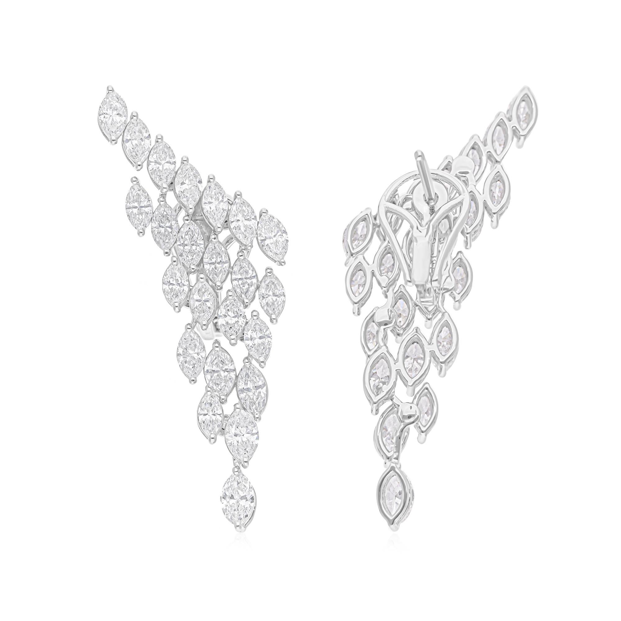 Diese exquisiten Ohrringe sind aus 14-karätigem Gold gegossen und mit funkelnden Diamanten von 5,50 Karat besetzt.

FOLLOW SPECTRUM JEWELS Storefront, um die neueste Collection'S und exklusive Stücke zu sehen. Spectrum Jewels ist stolz darauf, ein