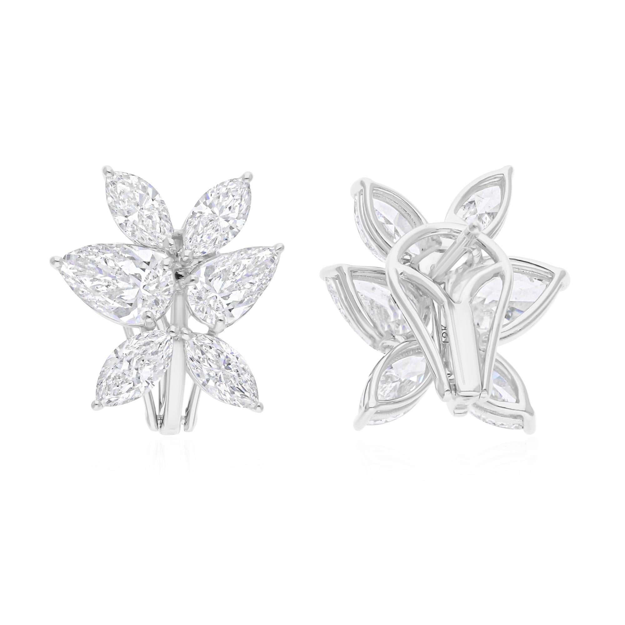 Coulées dans de l'or 14 carats, ces boucles d'oreilles exquises sont serties de 5,63 carats de diamants étincelants.

Suivez la vitrine de Spectrum Jewels pour découvrir la dernière collection et les pièces exclusives. Spectrum Jewels est fièrement
