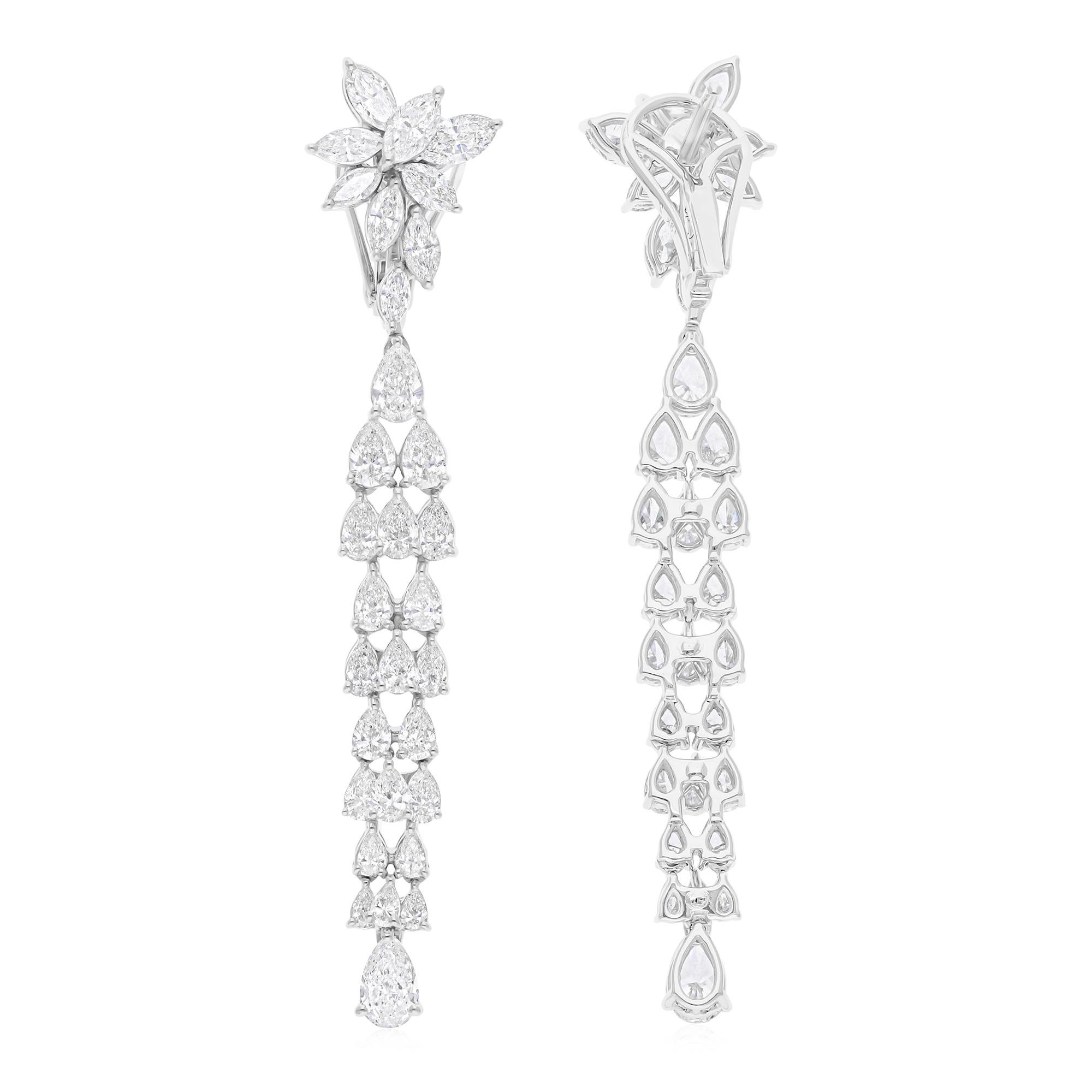 Cast from 18-karat gold, these exquisite earrings are handset with 6.02 carats of sparkling diamonds.

FOLLOW SPECTRUM JEWELS storefront to view the latest collection & exclusive pieces. Spectrum Jewels is proudly rated as a Top Seller on 1stdibs