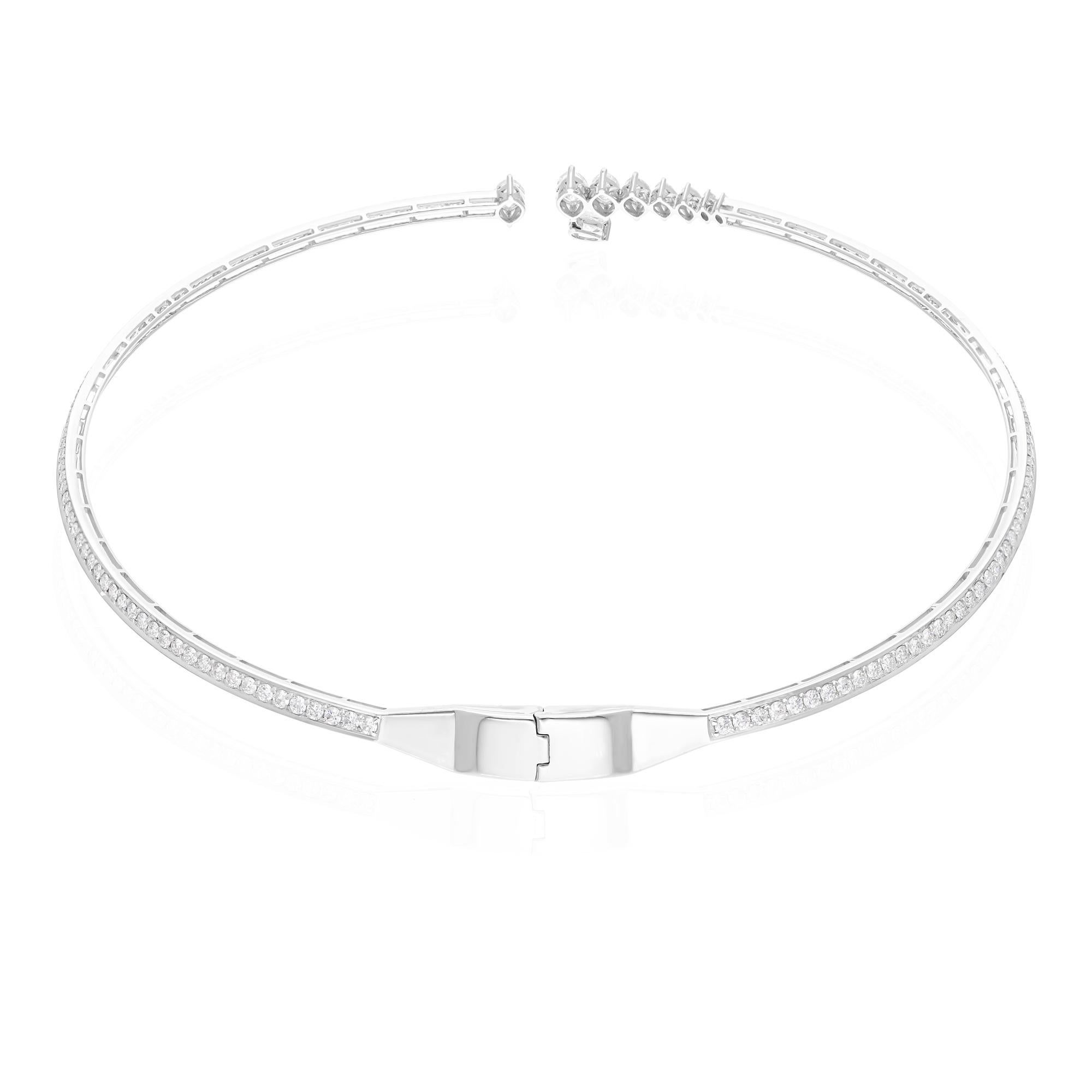 Cast from 14-karat gold, these exquisite choker is handset with 7.11 carats of sparkling diamonds.

FOLLOW SPECTRUM JEWELS storefront to view the latest collection & exclusive pieces. Spectrum Jewels is proudly rated as a Top Seller on 1stdibs with