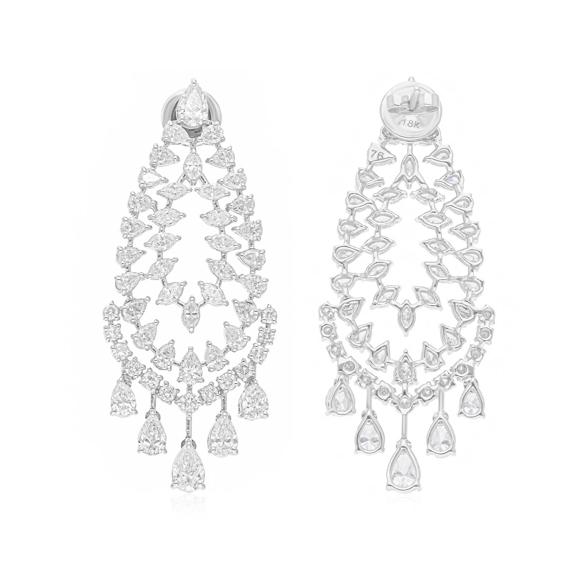 Cast from 18-karat gold, these exquisite earrings are handset with 7.27 carats of sparkling diamonds.

FOLLOW SPECTRUM JEWELS storefront to view the latest collection & exclusive pieces. Spectrum Jewels is proudly rated as a Top Seller on 1stdibs