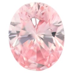 Diamante natural Real Argyle Australia de 0,28 ct, 7PP, color rosa intenso, SI2, forma ovalada