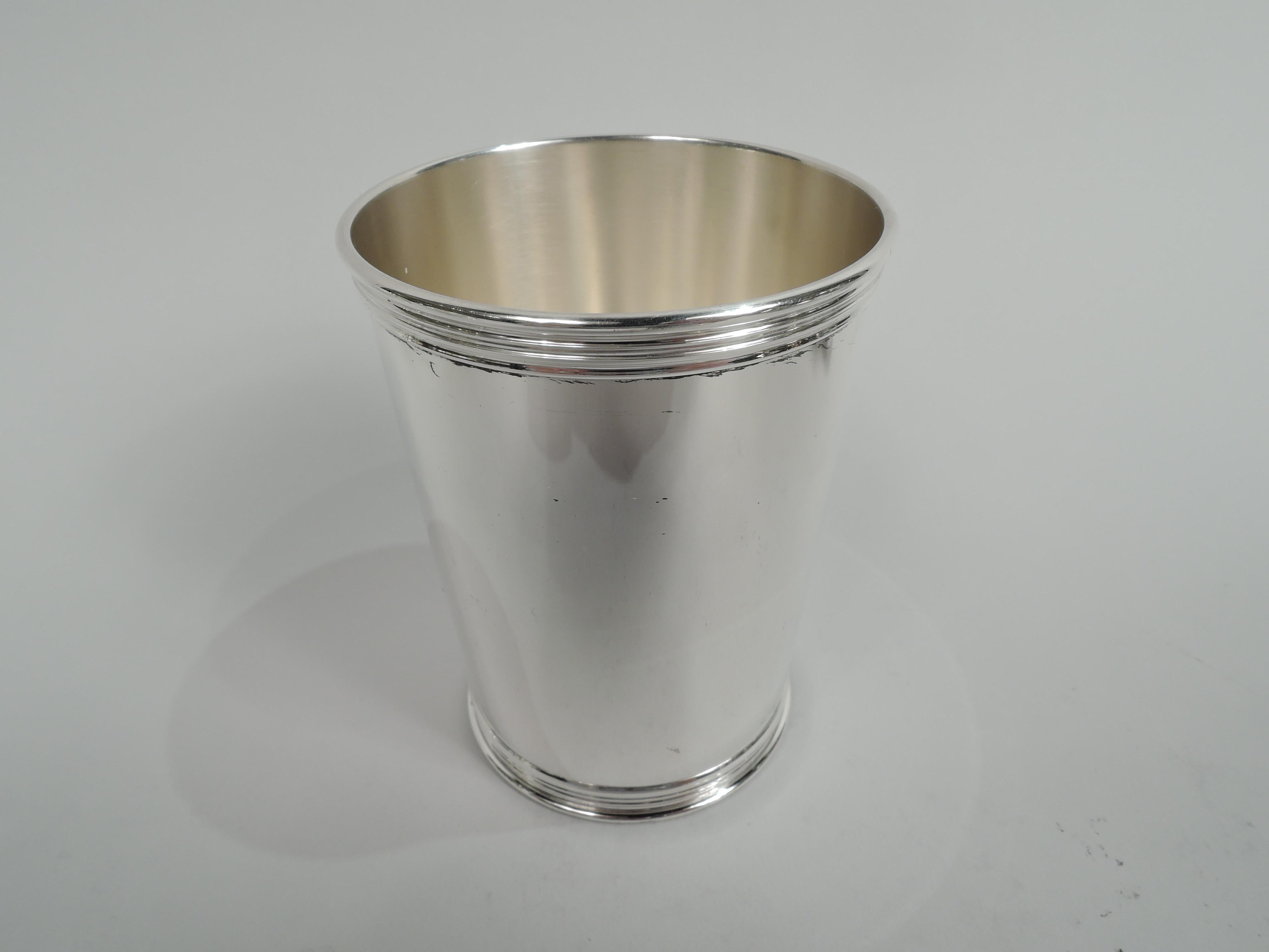 Mid-Century Modern Real Deal Southern Barware, Set of 6 Trees Kentucky Mint Julep Cups