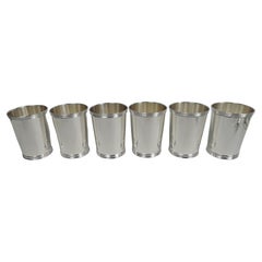 Retro Real Deal Southern Barware, Set of 6 Trees Kentucky Mint Julep Cups