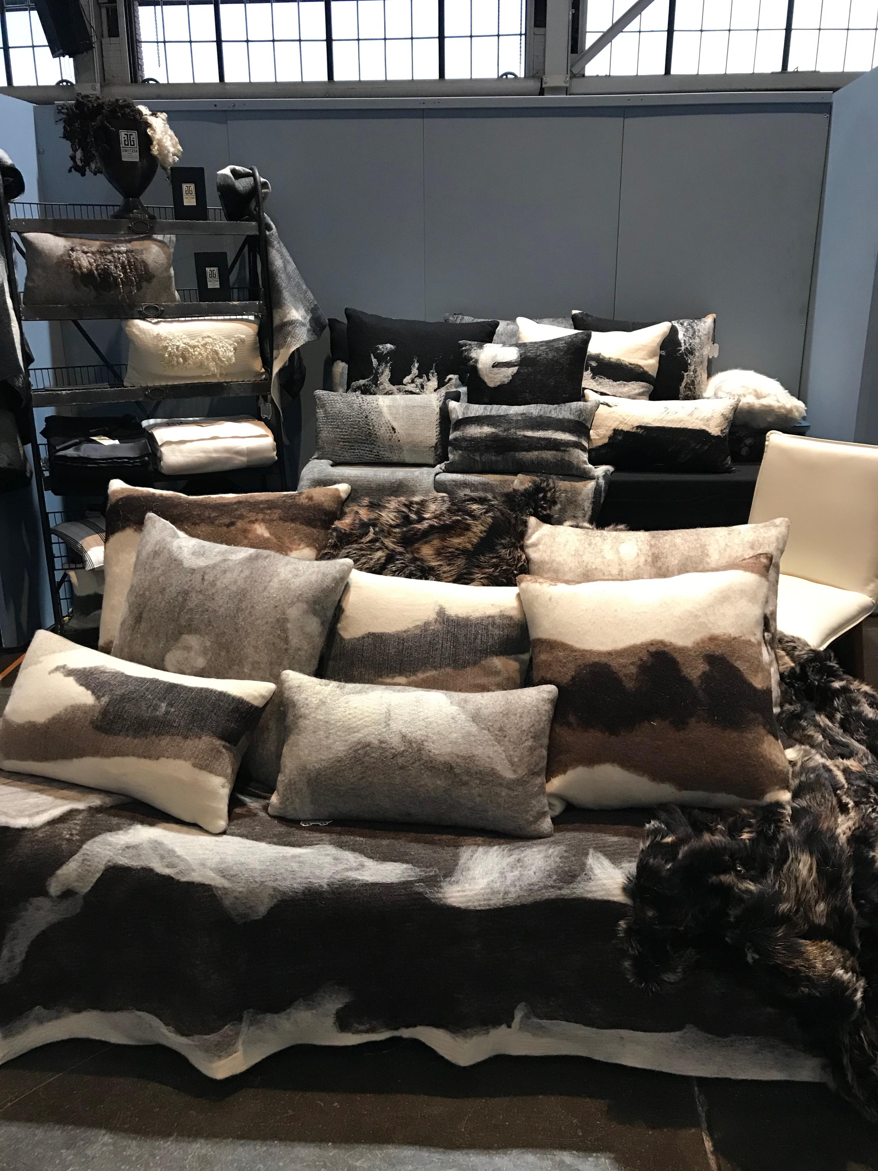 Hand-Crafted Real Fur Pillow, Authentic Toscana Sheep Fur For Sale