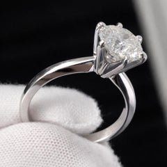 Real Natural 2 Carat Diamond Solitaire Brilliant Round Engagement Ring 14k Gold