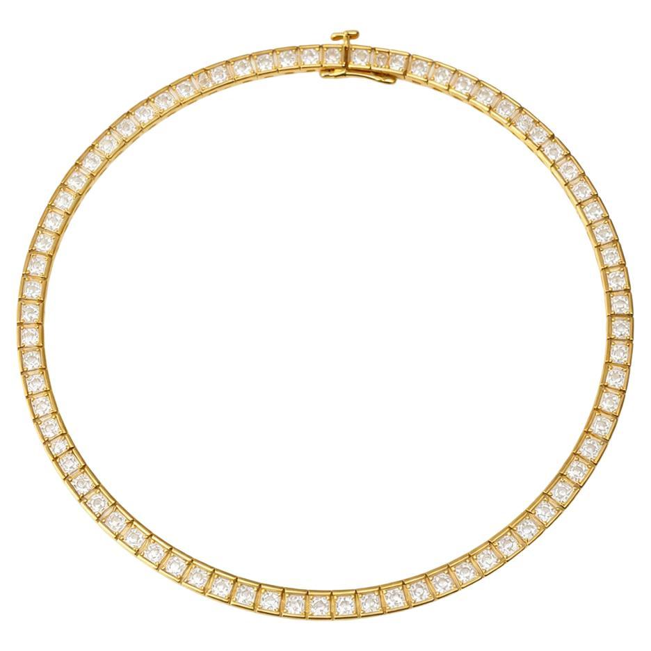 Real Natural 2 Carat Diamond Tennis Bracelet 14k Yellow Gold GCAL Certified 1