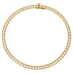 Real Natural 2 Carat Diamond Tennis Bracelet 14k Yellow Gold GCAL Certified 1