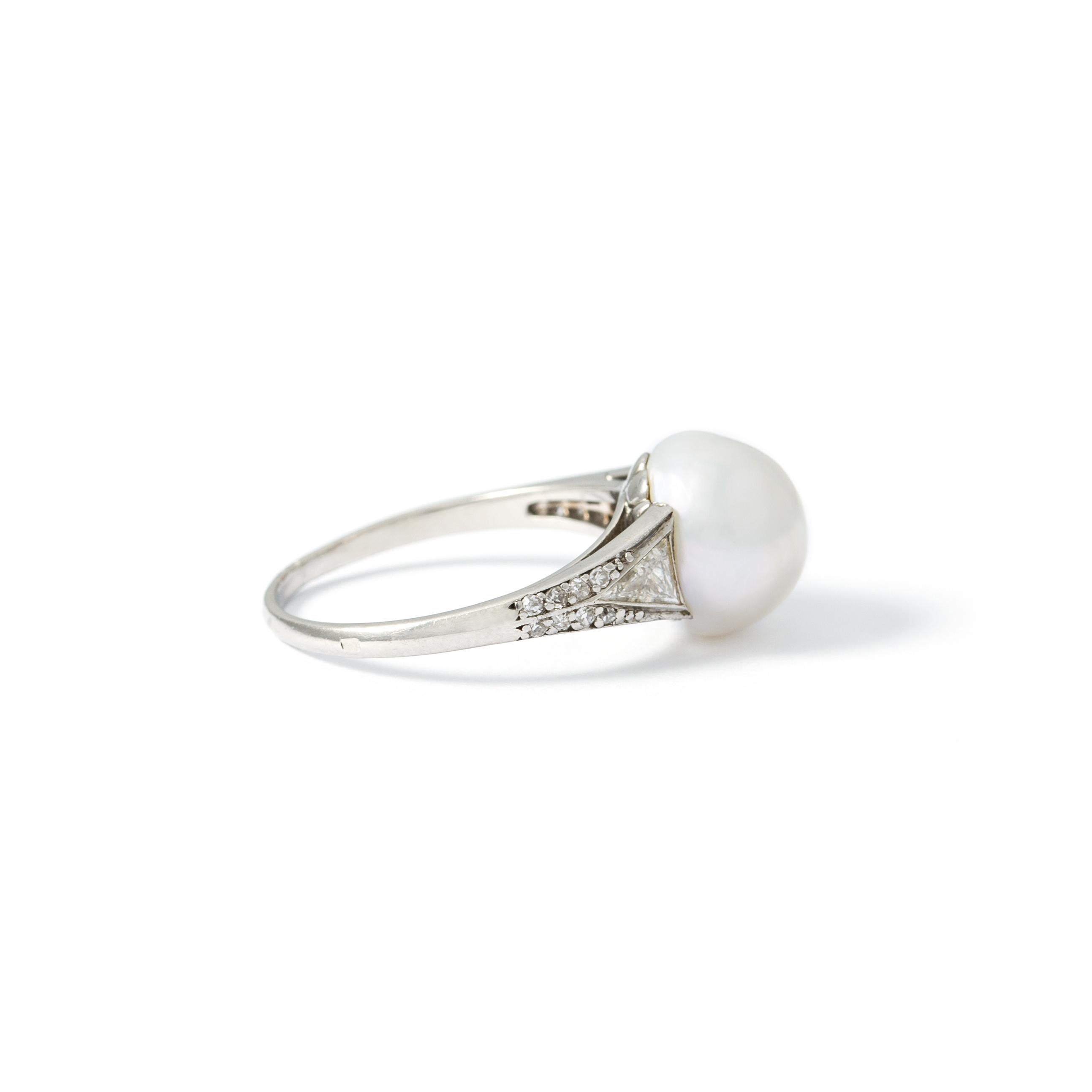 genuine pearl ring