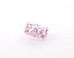 Real Pink Diamond - 0.22ct Radiant Natural Loose Fancy Pink Purple Diamond