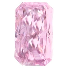 Real Pink Diamond - 0.22ct Radiant Natural Loose Fancy Pink Purple Diamond