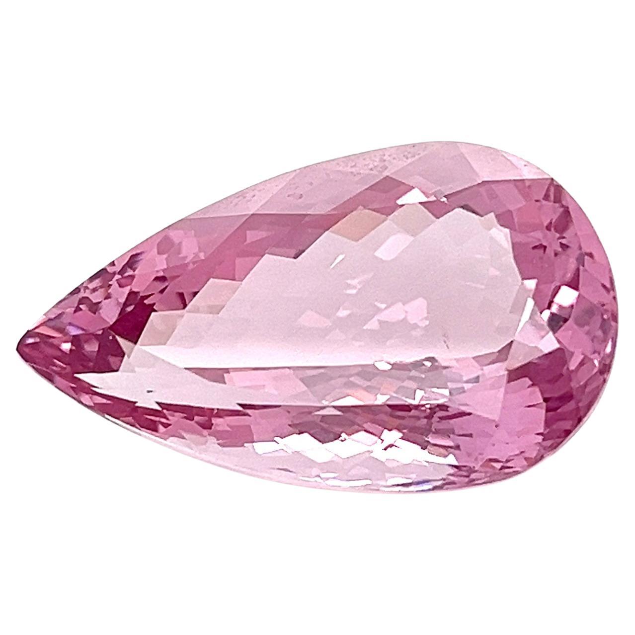 Bijou de pierres précieuses non serties rose véritable Morganite poire facettée 35,35x21,41x15,28MM