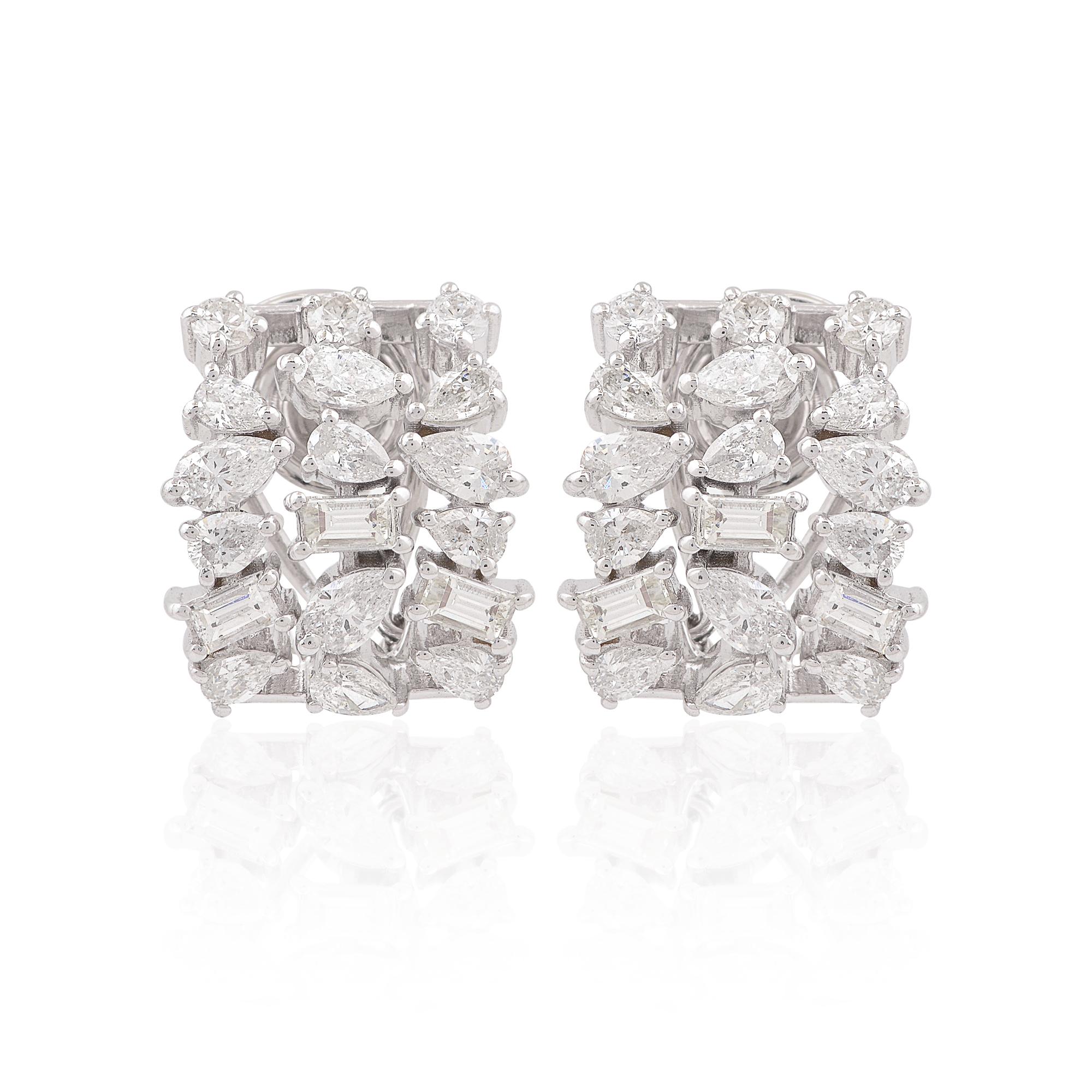 Cast from 14-karat gold, these exquisite earrings are handset with 3.22 carats of sparkling diamonds.

FOLLOW SPECTRUM JEWELS storefront to view the latest collection & exclusive pieces. Spectrum Jewels is proudly rated as a Top Seller on 1stdibs