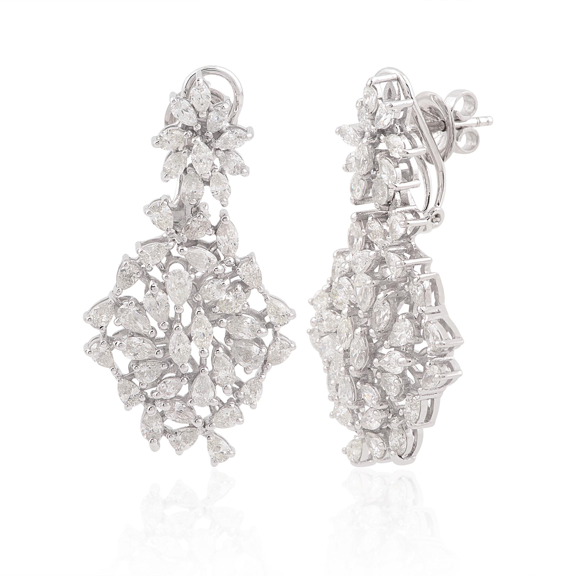 Cast from 18-karat gold, these exquisite earrings are handset with 4.60 carats of sparkling diamonds.

FOLLOW SPECTRUM JEWELS storefront to view the latest collection & exclusive pieces. Spectrum Jewels is proudly rated as a Top Seller on 1stdibs