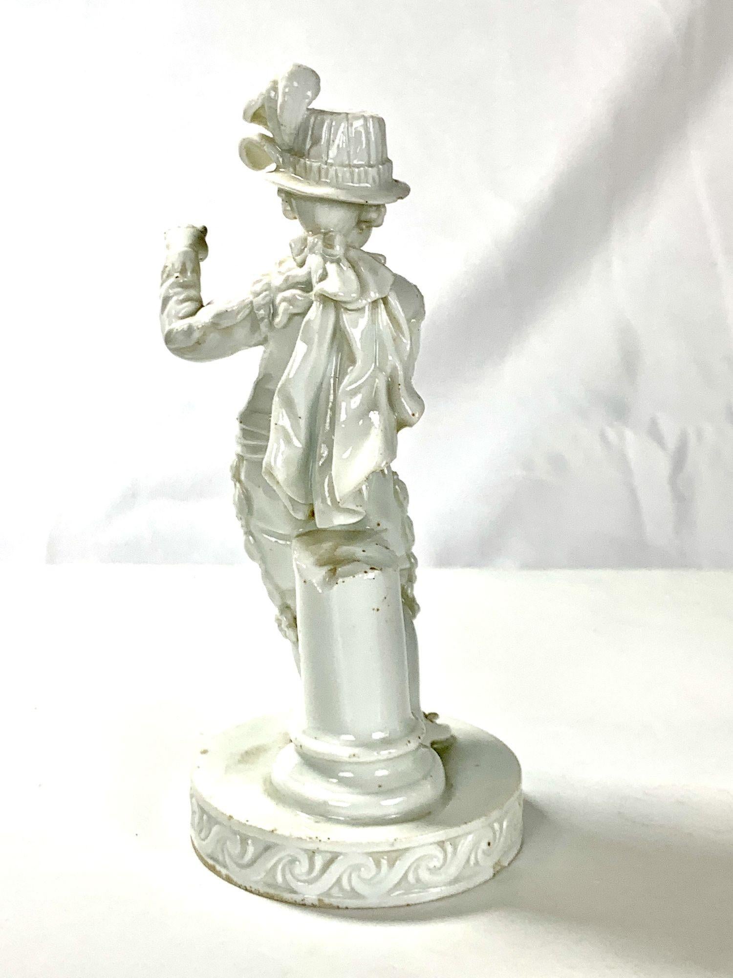 Real Tennis Porcelain Figure Germany Circa 1820 In Excellent Condition For Sale In Katonah, NY