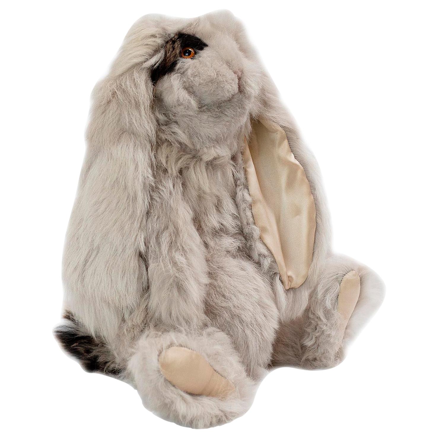 American Real Toscana Sheep Fur Rabbit Toy Made to Order For Sale