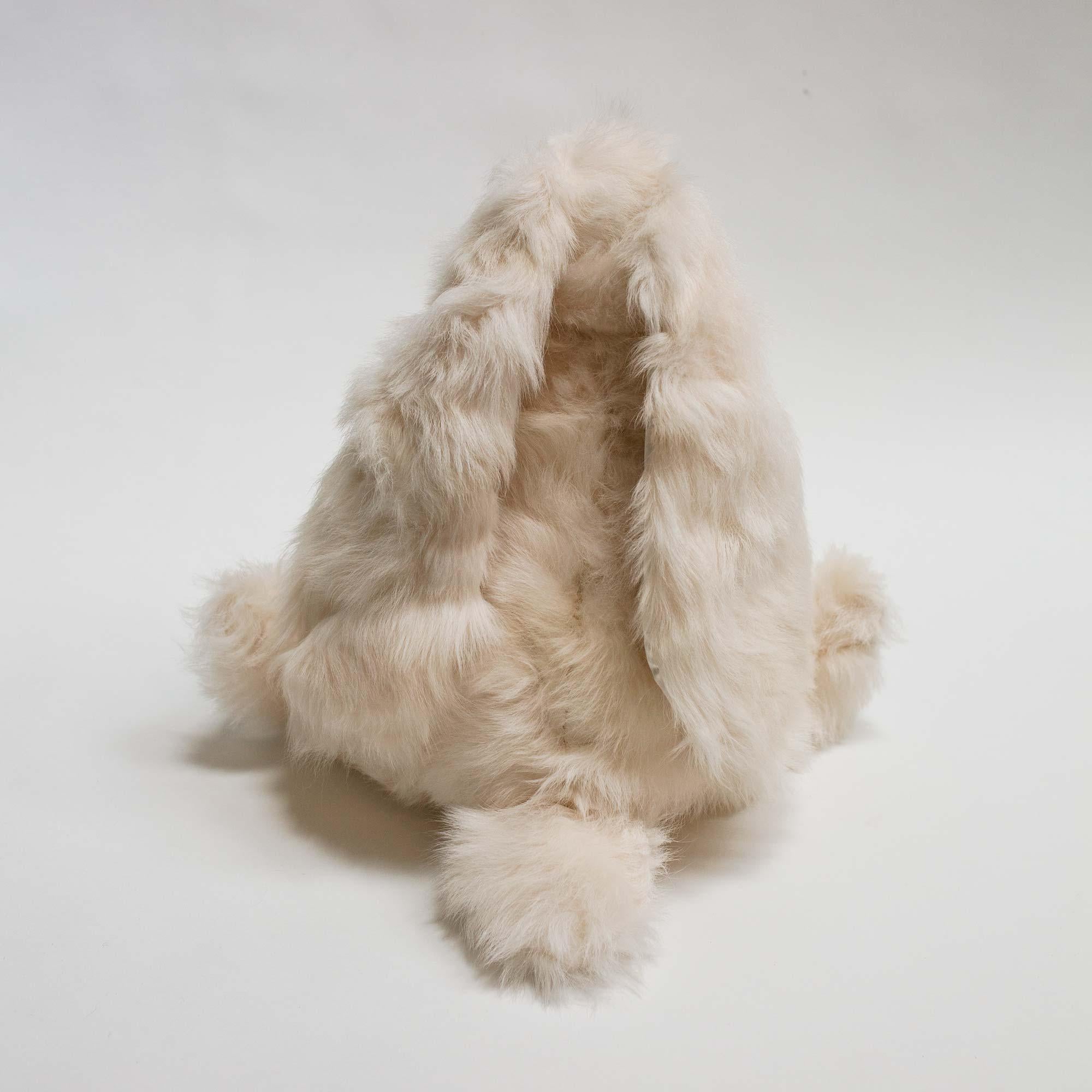 Hand-Crafted Real Toscana Sheep Truffle Fur Rabbit Toy For Sale