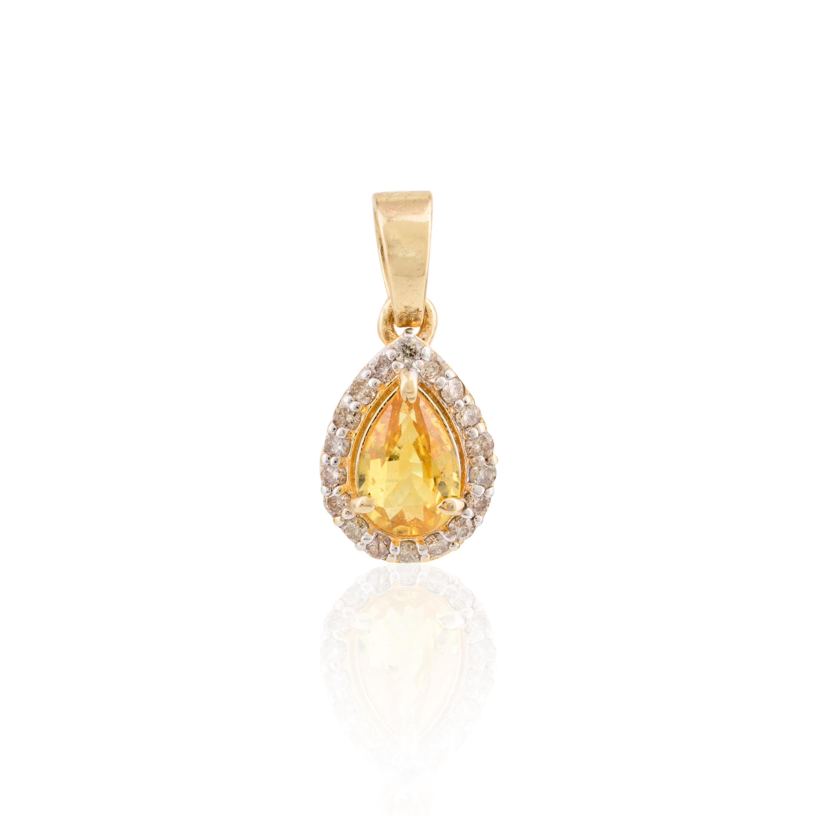 For Sale:  Real Yellow Sapphire Ring, Earrings and Pendant Jewelry Set in 18k Yellow Gold 14
