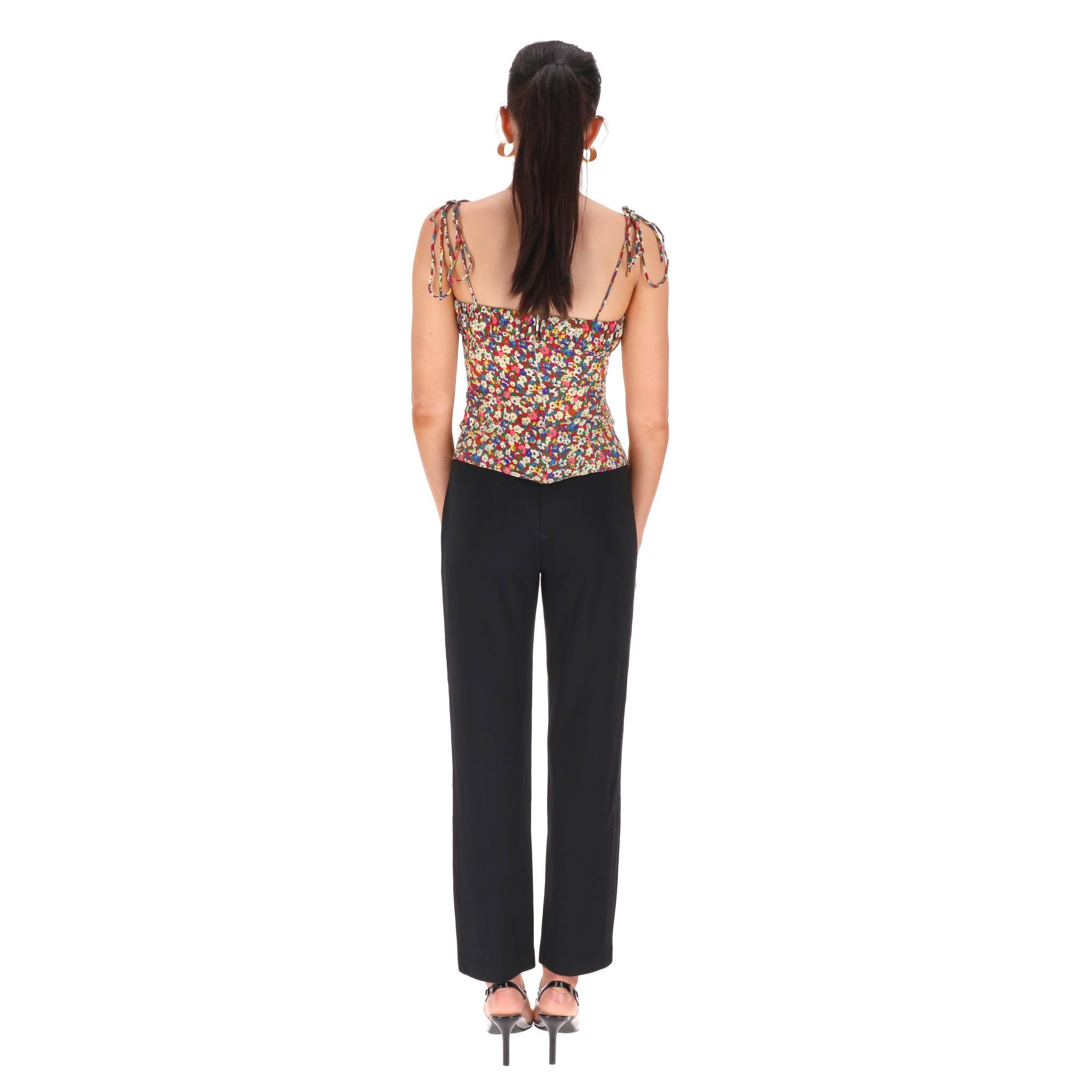 Camisola corpiño Realisation Top de seda con estampado floral en Excelente estado para la venta en London, GB