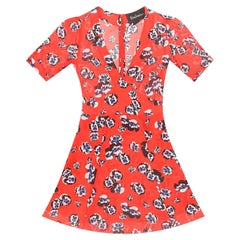 Realisation Floral Print Silk Skater Dress
