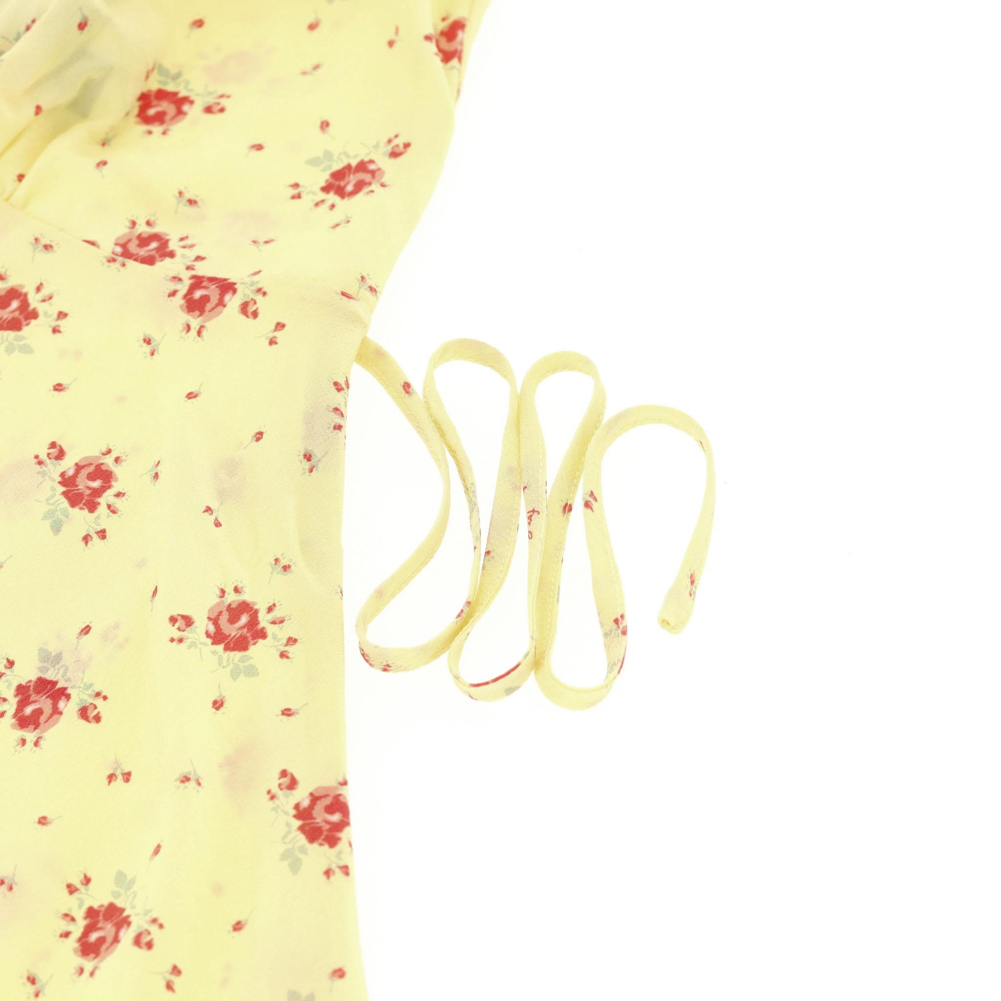 De las mujeres Vestido de verano de seda con estampado floral Realisation en venta