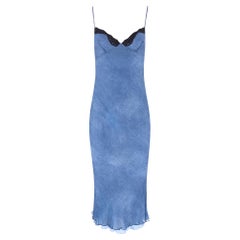 Abito slip in seta con dettaglio in pizzo di Realisation