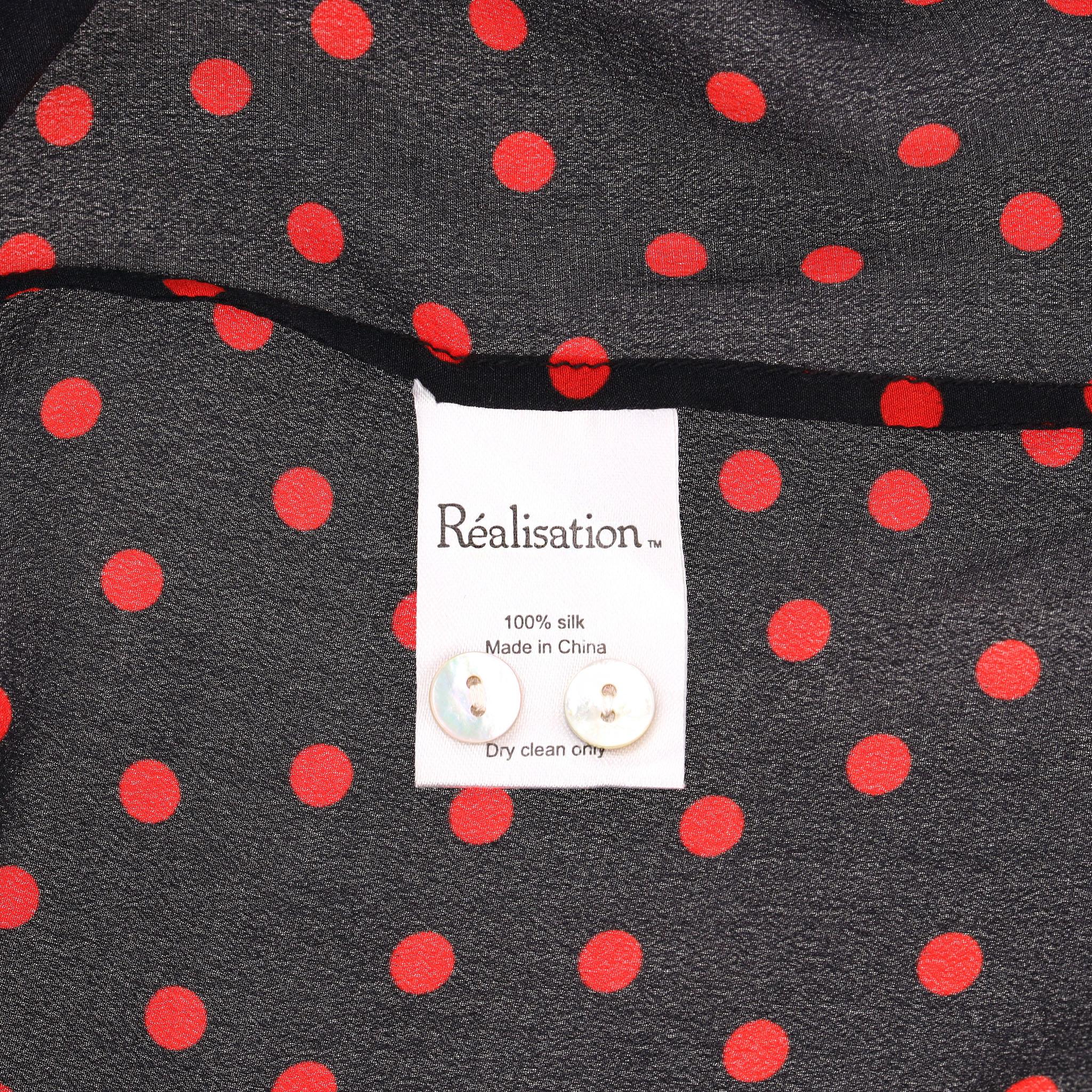 Realisation Polka-Dot Bustier Silk Midi Dress 1