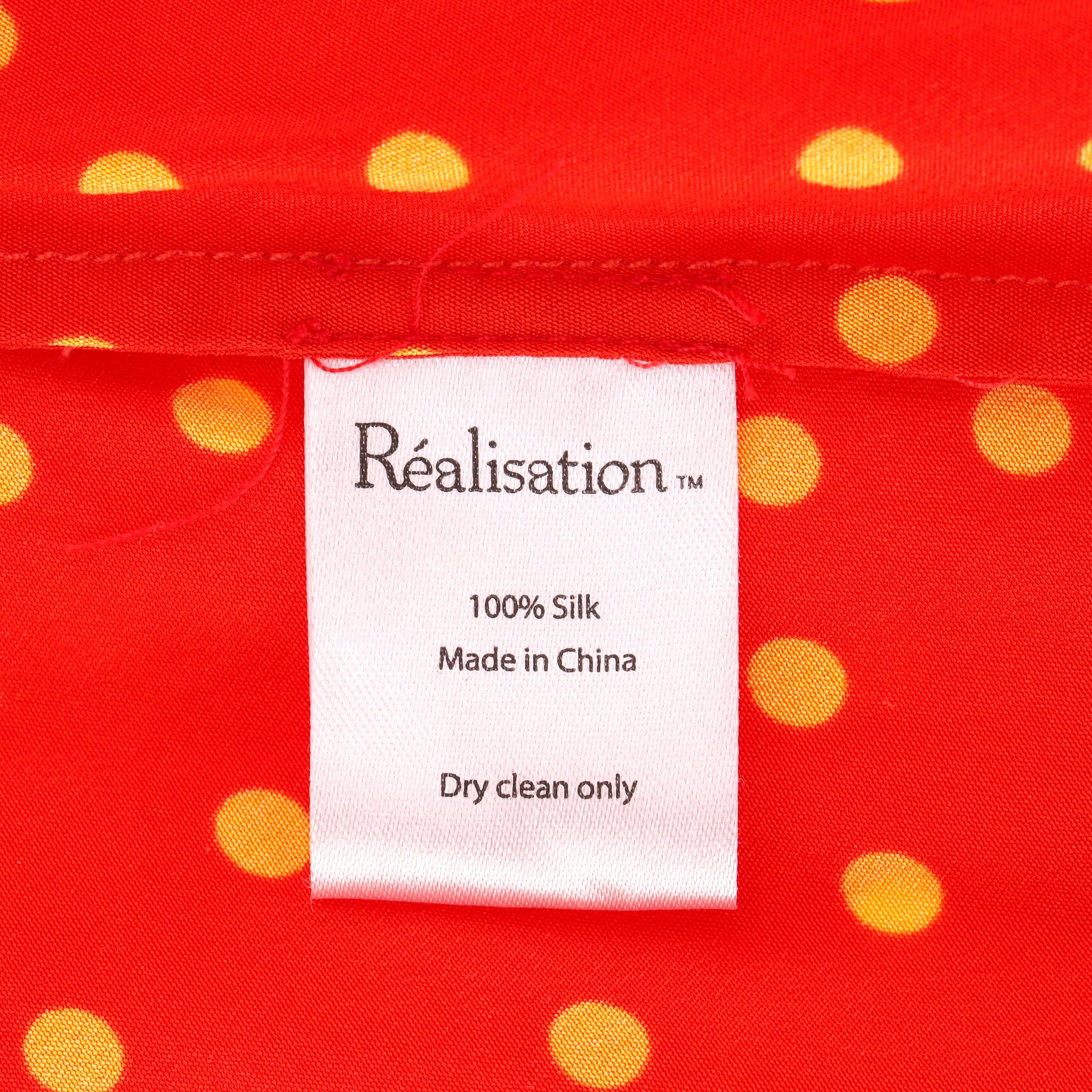 Realisation - Mini robe en soie à pois en vente 2