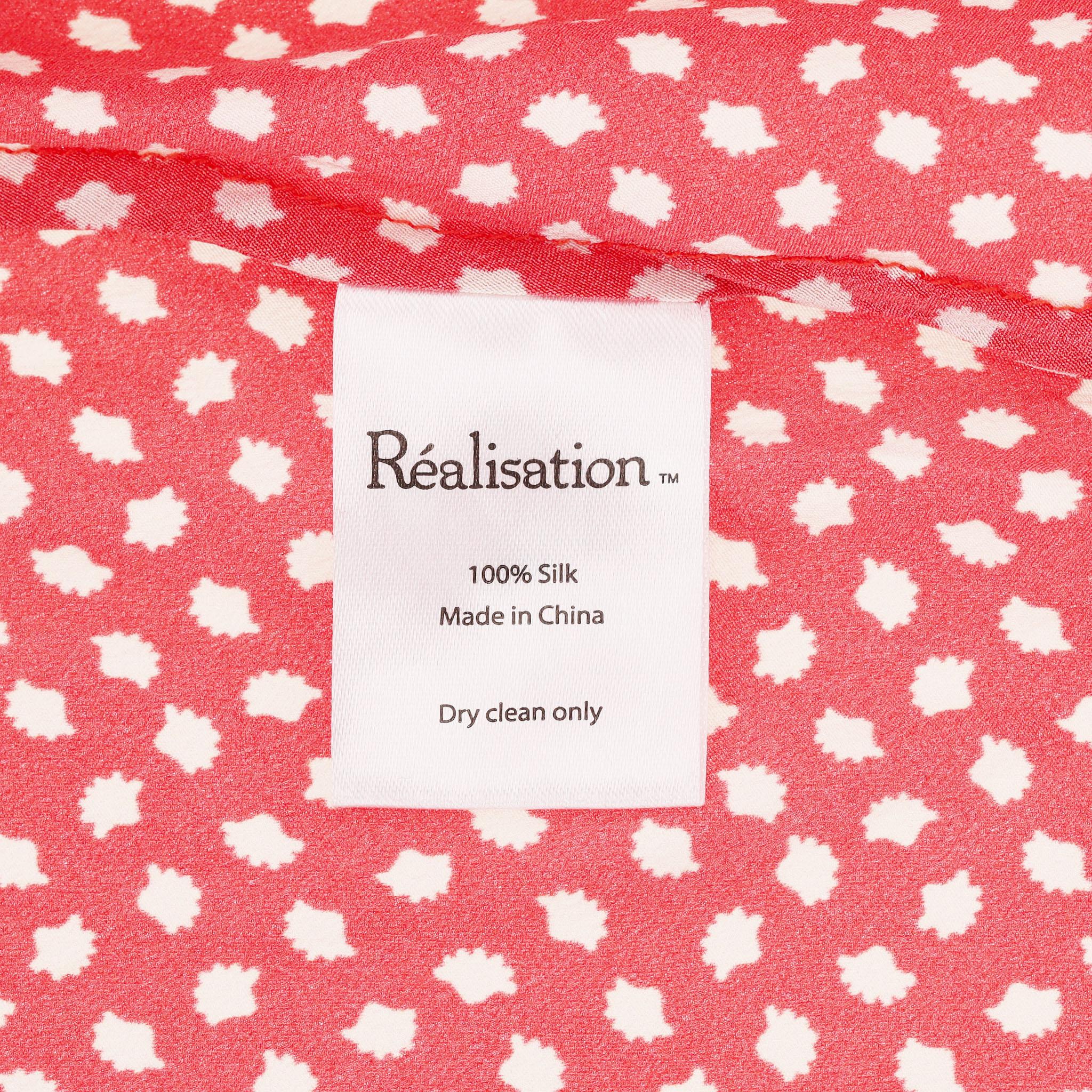 Vestido de seda estampado Realisation en venta 2